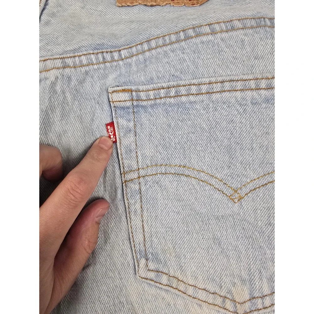 Vintage Levi's 501 Button Fly Jeans Mens 36x32 Fit 34x31 Blue Made In USA 80s